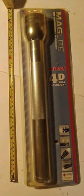 * New * Maglite Pro Flashlight 4-Cell D Mag-Lite USA Silver S4D016 Krypton bulb