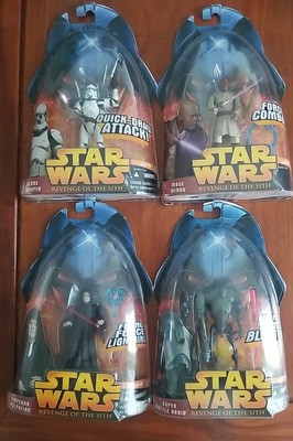 Lot of 4 Star Wars Revevge Of The Sith figures New Sealed in box FIGURES!
