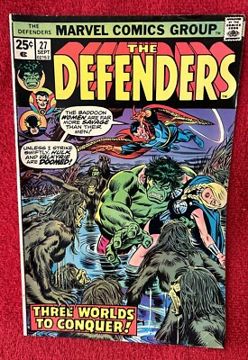 MARVEL COMICS  1975 The DEFENDERS # 27  GUARDIANS of the galaxy