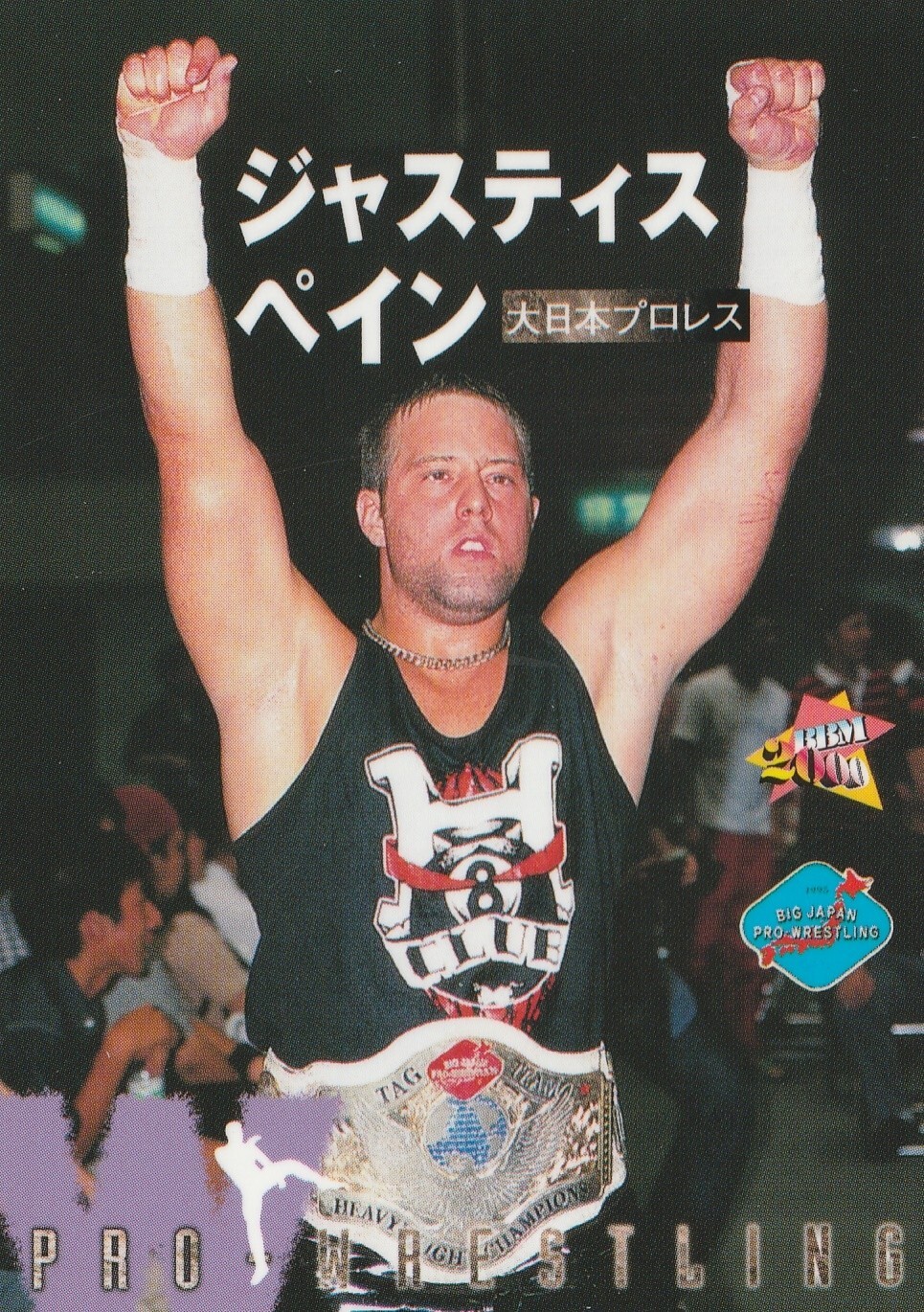 Justice Pain 2000 BBM Pro Wrestling #149 CZW Deathmatch
