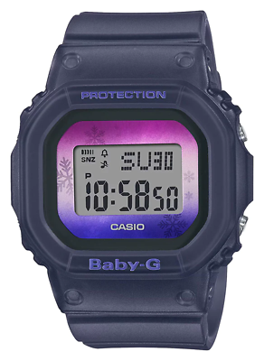 CASIO BABY G BGD 560WL 2 BLACK PURPLE DIGITAL WATCH