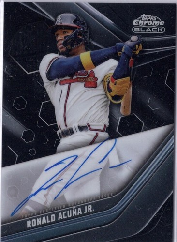 2023 Topps Chrome Black - Ronald Acuña Jr. #CBA-RAJ