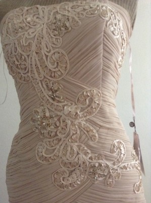 New Sue Wong Dress - Size 6 - Champagne Color