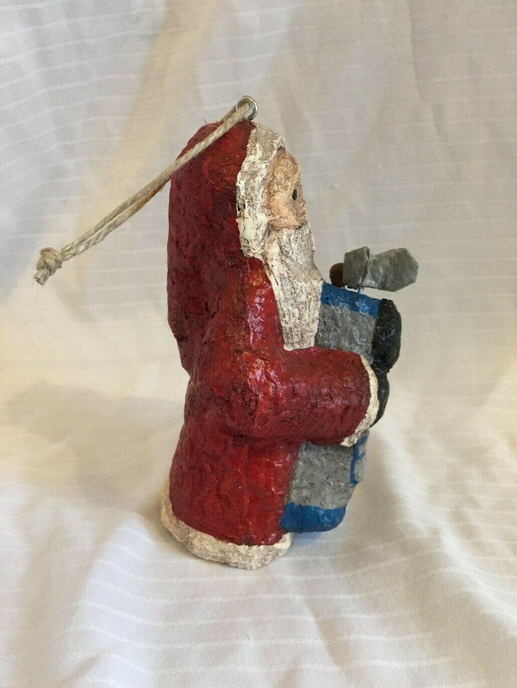 Golfing Santa Christmas Ornament - Ozark Folk Art from handcrafted paper