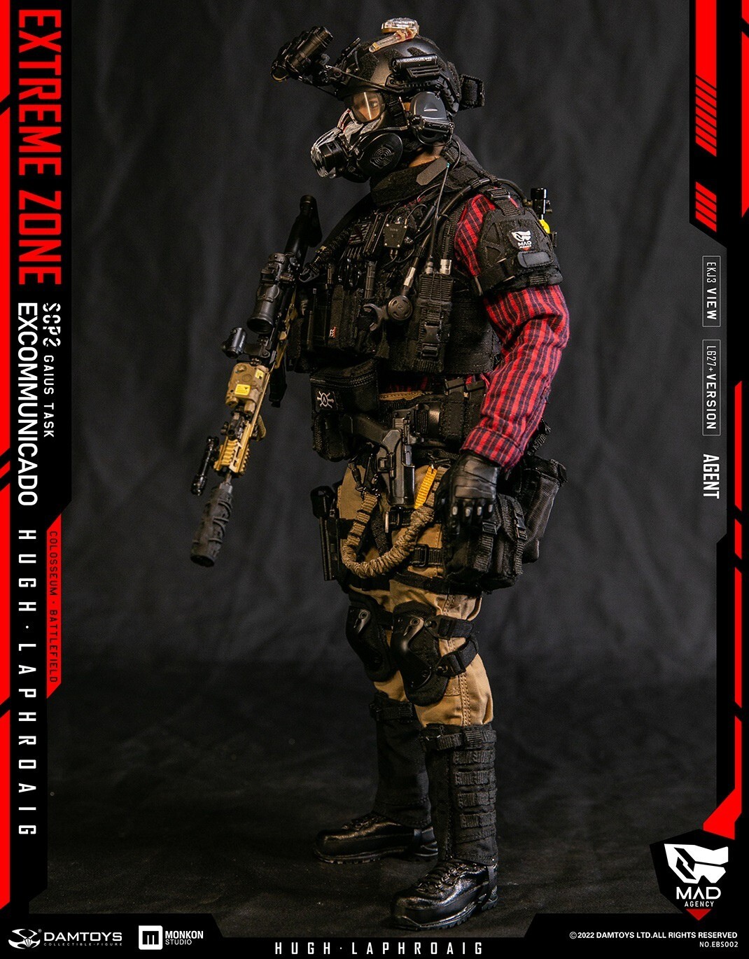 1/6 DAMTOYS EBS002 EXTREME ZONE Agent HUGH LAPHROAIG ACTION