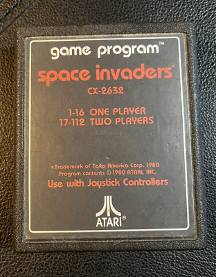 Space Invaders Atari 2600 Authentic! Cleaned & Tested! See Video of it Working!