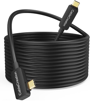 CableCreation USB C Fiber Optic Link Cable 16FT, USB C 3.0 Cable USB C to C