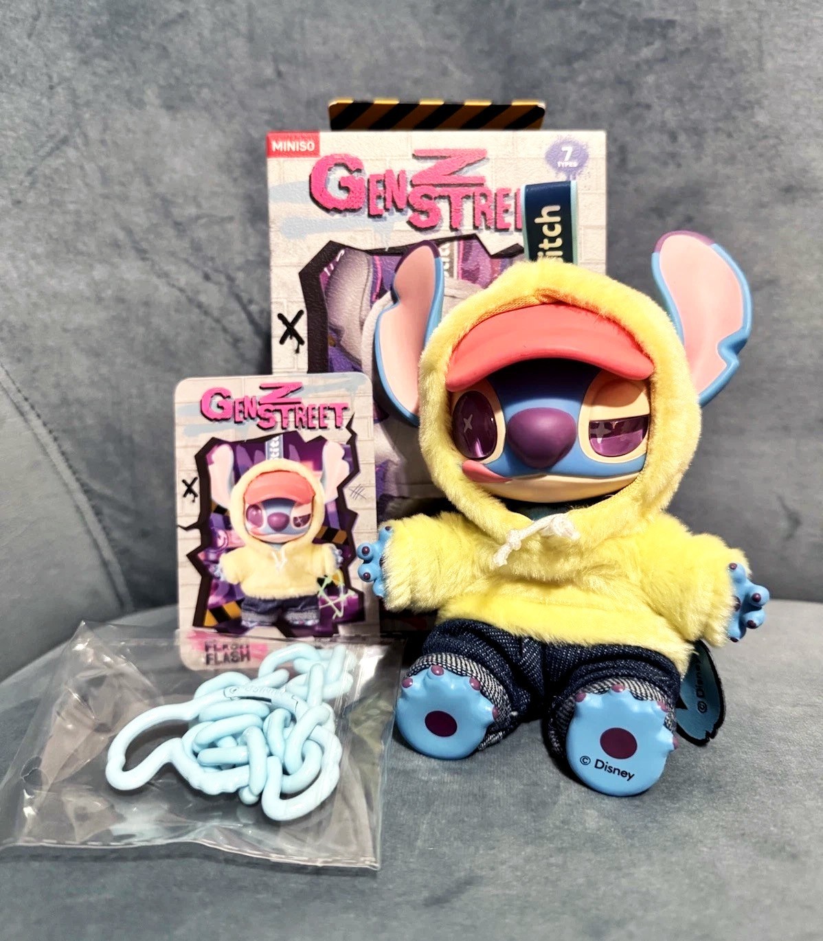 MINISO ディズニー ぬいぐるみアソートボックス　STITCH 1セット MINISO Disney Stitch GenZ Street Series Blind Box One Set