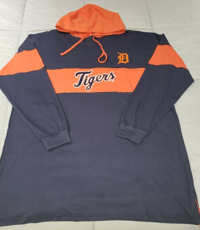 Fanatics Detroit Tigers Hoodie Mens Pullover Sweater Size 2xl-tall Nwt