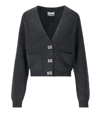 

Женский кардиган Ganni Dark Grey