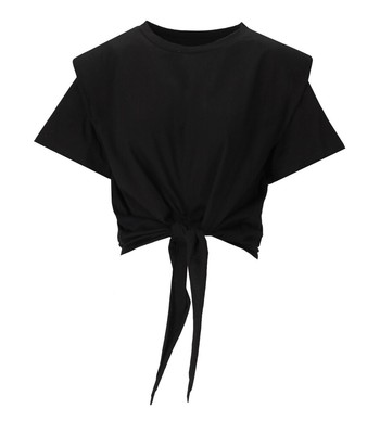 

Weili Zheng Black Knot T-shirt женщина, Черный