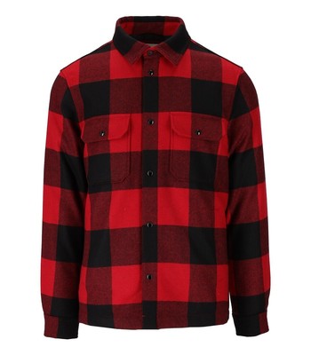 

Woolrich Alaskan Check Red Black Overshirt Man, Красный, CFWOOS0067MRUT3046-5321