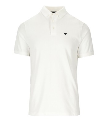 

Emporio Armani Logo Жаккардовая Рубашка Поло Кремового Белого Мужской, Белый, 3R1F67-1JCYZ-01H5