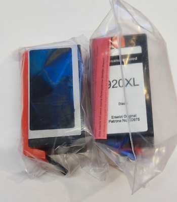2x REFILL Inkjet Patrone BLACK Kompatibel zu HP 920XL ersetzt Patrone: CD975