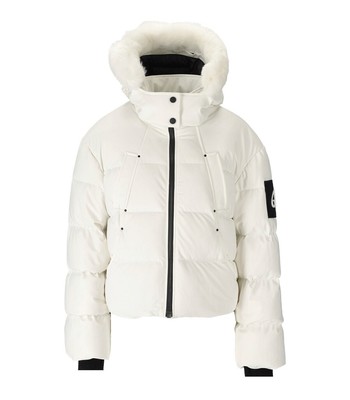 

Moose Knuckles Eton White Short Hooded Down Jacket Woman, Белый, M32LJ108S-1007