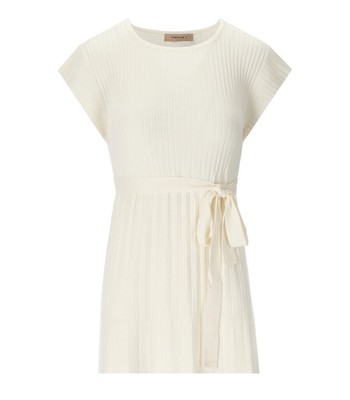 

Блузка со складками и поясом Twinset Off-white для женщин, Белый