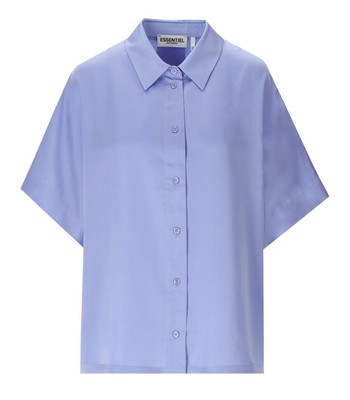 

Essentiel Antwerp Drafico Голубая рубашка оверсайз для женщин, Light blue