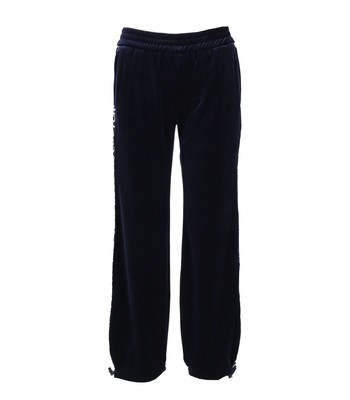 Versace Jeans Couture Blue Velvet Sweatpants Woman