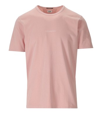 

Cp Company Jersey 24/1 Resist окрашенная розовая футболка для мужчин, Розовый, 14CMTS142A-005431R-509