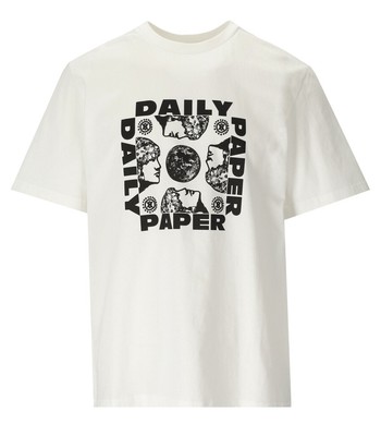 

Белая мужская футболка Daily Paper Parviz, Белый, 2311067-WHT