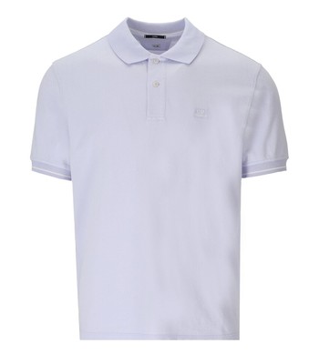 Cp Company Tacting Piquet Lila Polo Shirt Man