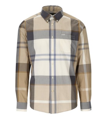 

Мужская бежевая рубашка Barbour Harris Tartan, Бежевый, MSH5071-TN88