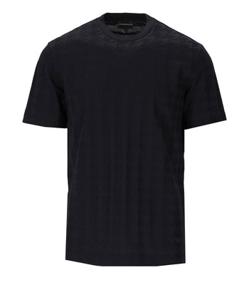 

Emporio Armani Pied-de-poule Темно-синяя футболка Мужской, Синий, 3R1TZ6-1JGYZ-09J4