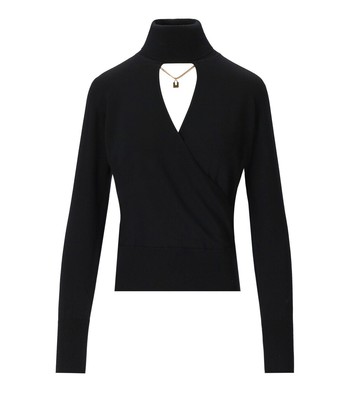 

Elisabetta Franchi Черный Джемпер с Вырезом Водолазка Женщина