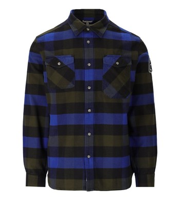 

Woolrich Trail Buffalo Blue Military Black Shirt Man, Синий, CFWOSI0108MRUT3452-3982