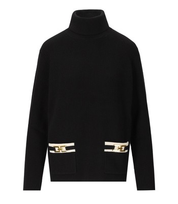

Elisabetta Franchi Водолазка Black And Butter Свитер Женщина, Черный