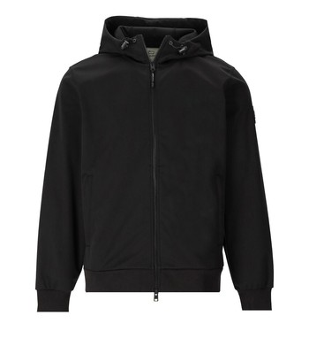 

Мужская черная толстовка с капюшоном Woolrich Softshell, Черный