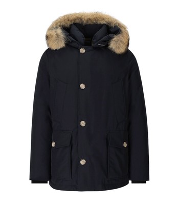 Мужская парка со съемным мехом Woolrich Arctic Bleu