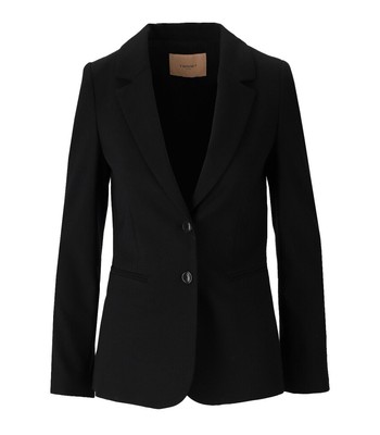 

Женский однобортный жакет Twinset из смесовой шерсти черного цвета, Черный, 222TT2302-00006
