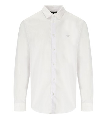 

Мужская белая рубашка Emporio Armani Essential, Белый, 8N1C09-1NI9Z-0100