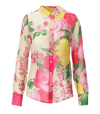 

Разноцветная цветочная рубашка Blugirl для женщин, Multicolor