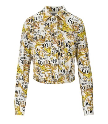 

Versace Jeans Couture Logo Couture Белая джинсовая куртка Женская, Белый, 74HAS453-ES042L54-G03