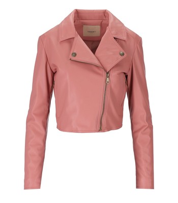 

Twinset Розовая байкерская куртка женщина, Розовый, 231TP262A-00765