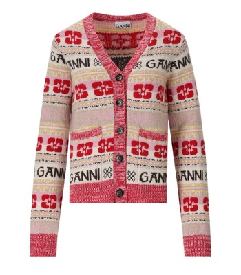 

Женский Разноцветный Кардиган Ganni Graphic, Multicolor