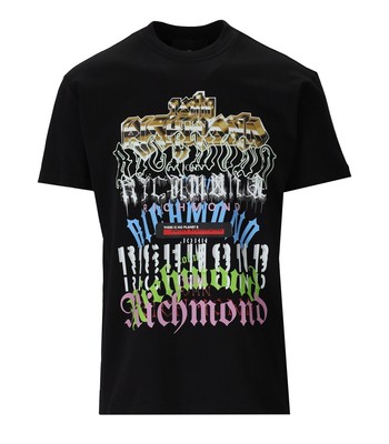 

John Richmond Kimiga Черная футболка Мужчина, Черный, RMP23059TS-A8BLACK