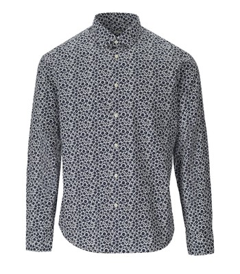 

Gmf 965 белая и синяя цветочная рубашка мужская, Белый, 931273-03