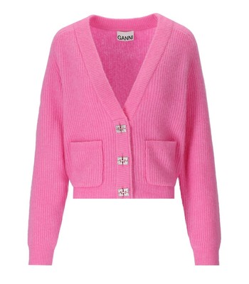 

Женский кардиган Ganni Pink, Розовый