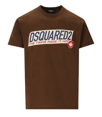 

Мужская футболка Dsquared2 Super Negative Dyed Cool Brown, Коричневый, S71GD1321-S22427-142
