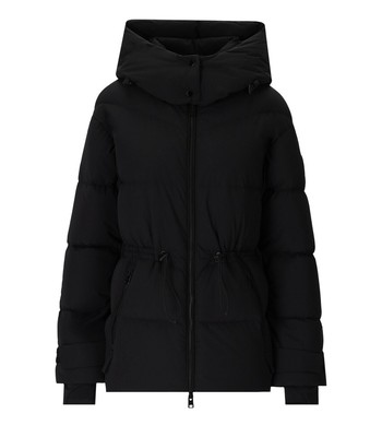 

Черная матовая эластичная пуховая куртка Woolrich с капюшоном для женщин, Черный, CFWWOU0897FRUT3107-100