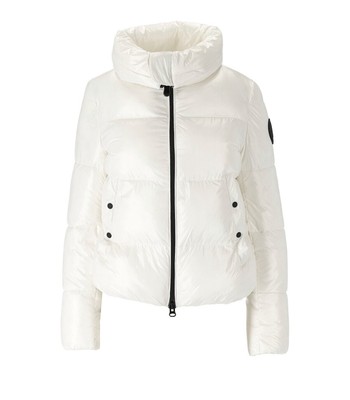 Pre-owned Save The Duck Isla White Cropped Padded Jacket