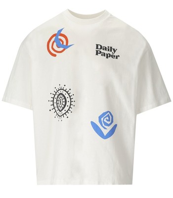 

Белая мужская футболка Daily Paper Puscren, Белый, 2311051-WHT