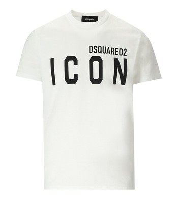 

Мужская футболка Dsquared2 Be Icon Cool White, Белый, S79GC0003-S23009-989