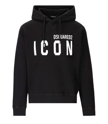 Dsquared2 Be Icon Cool Black Hoodie Man