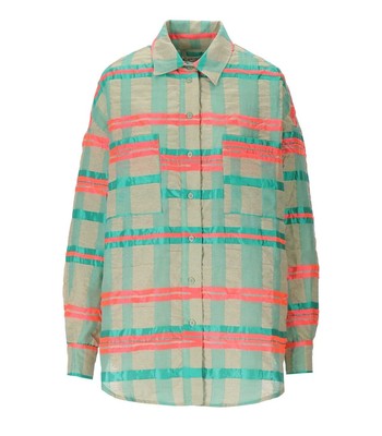 

Essentiel Antwerp Daydream Green Pink Overshirt Woman, Зеленый