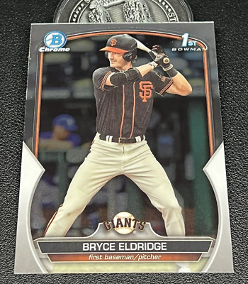   Bryce Eldridge 2023 1st Bowman Draft Chrome BDC-107   Giants #1 Prospect