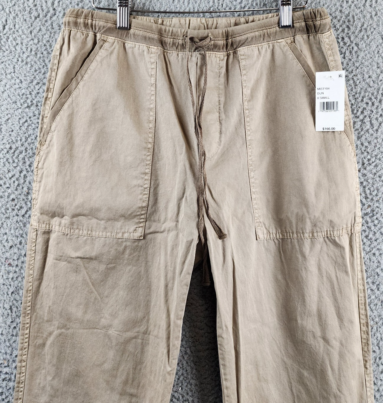 Velvet by Graham & Spencer Misty Drawstring Pants Women's XS Dune Brown Pull-On~ - Picture 4 of 13